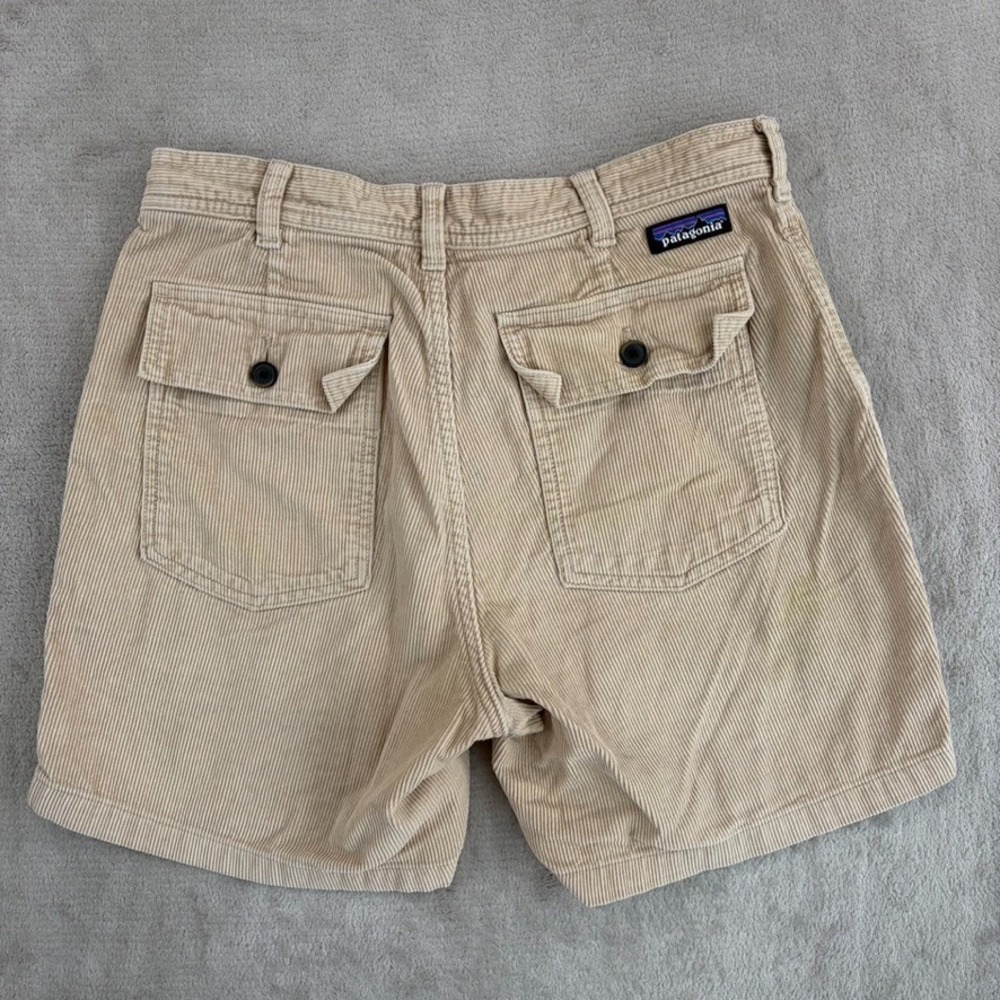 Patagonia Organic Cotton Cord Utility Shorts 6" in Beige Men Fits 28 (Tag 30) - Picture 4 of 8